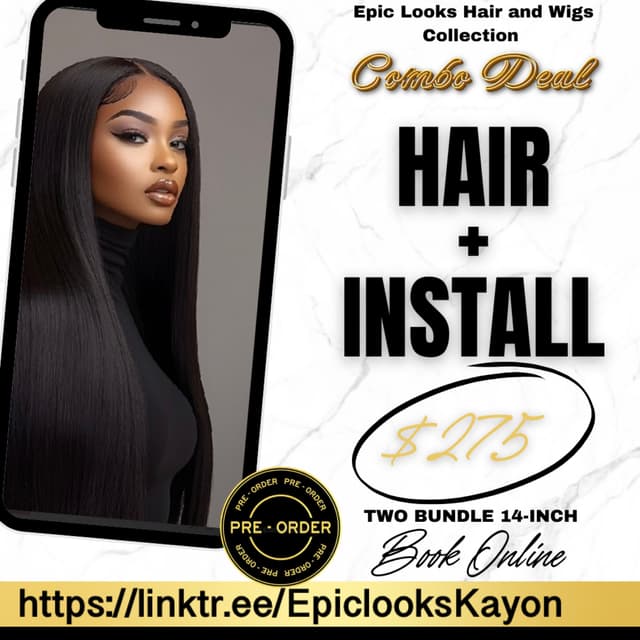 Hair Combo at Epic Looks Hair And Wigs Collection in Coral Springs, FL